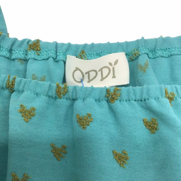 J.O.A. Women’s Size Medium Teal Ruffle Tiered Mini Dress Long Sleeve Style 15062 - Picture 14 of 16